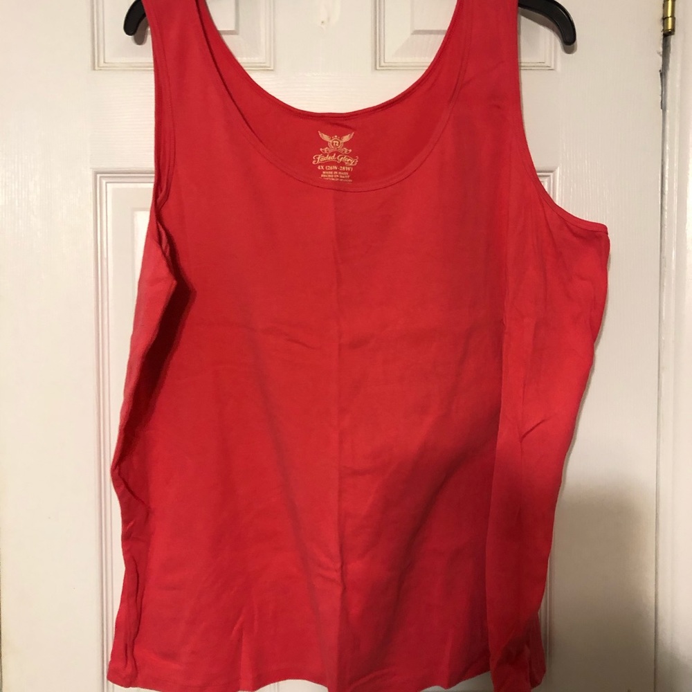 Faded Glory 4x Salmon colored tank top